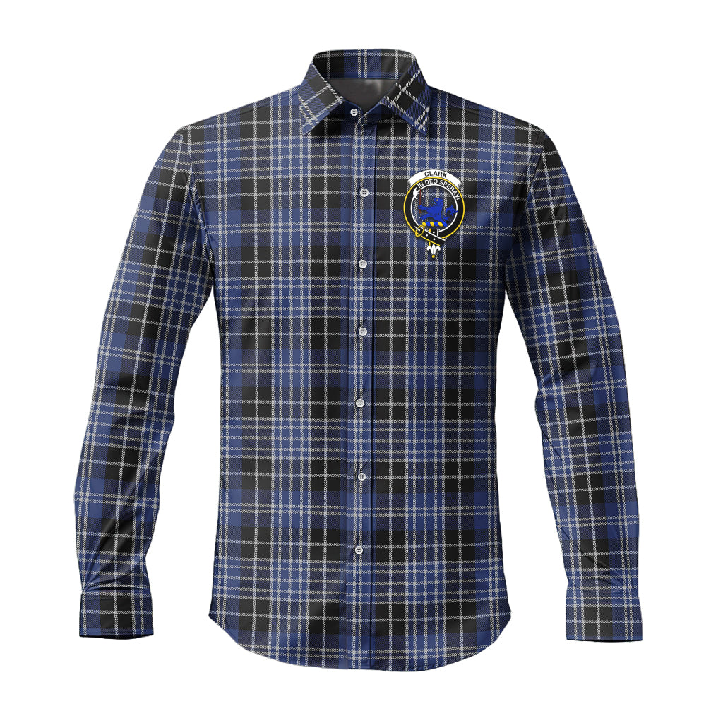 clark-lion-tartan-long-sleeve-button-up-shirt-with-family-crest