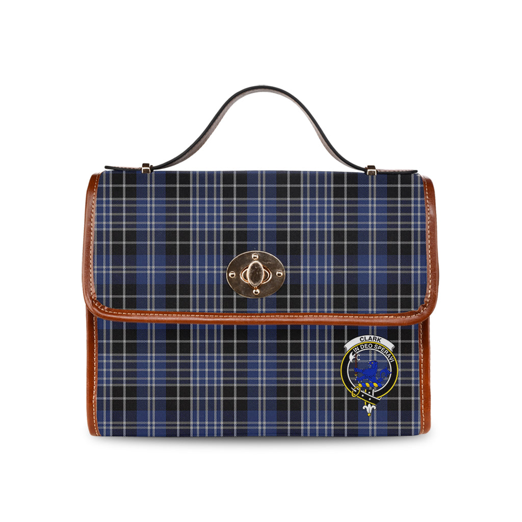 clark-lion-tartan-leather-strap-waterproof-canvas-bag-with-family-crest