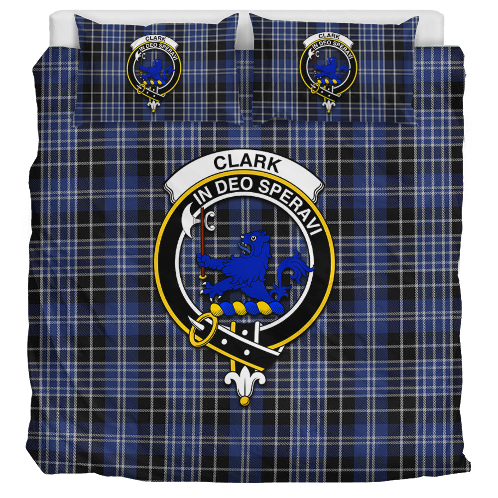 clark-lion-tartan-bedding-set-with-family-crest