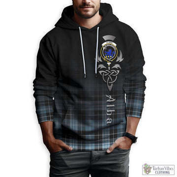 Clark (Lion) Ancient Tartan Hoodie Featuring Alba Gu Brath Family Crest Celtic Inspired