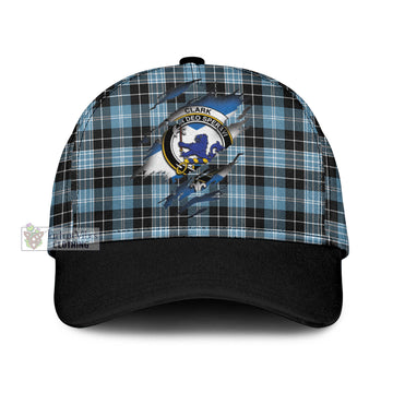 Clark (Lion) Ancient Tartan Classic Cap with Family Crest In Me Style