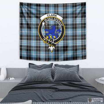 Clark (Lion) Ancient Tartan Tapestry Wall Hanging and Home Decor for Room with Family Crest