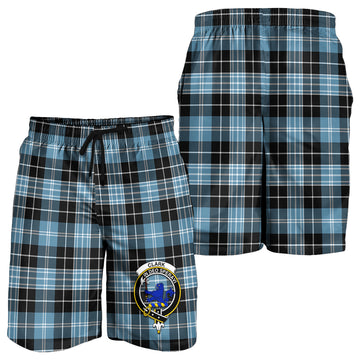 Clark (Lion) Ancient Tartan Mens Shorts with Family Crest