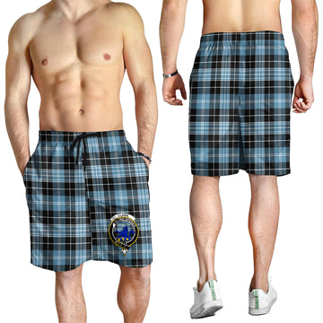 Clark (Lion) Ancient Tartan Mens Shorts with Family Crest