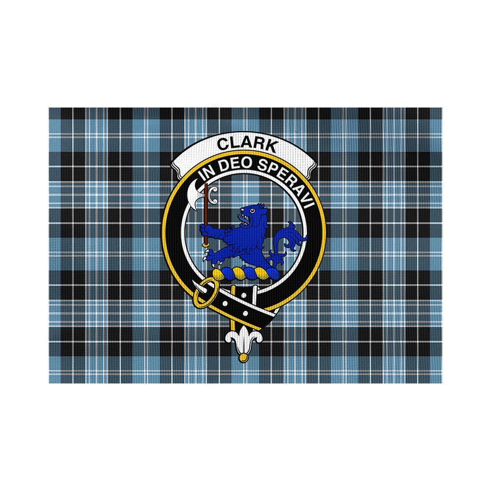 Clark (Lion) Ancient Tartan Flag with Family Crest - Tartan Vibes Clothing