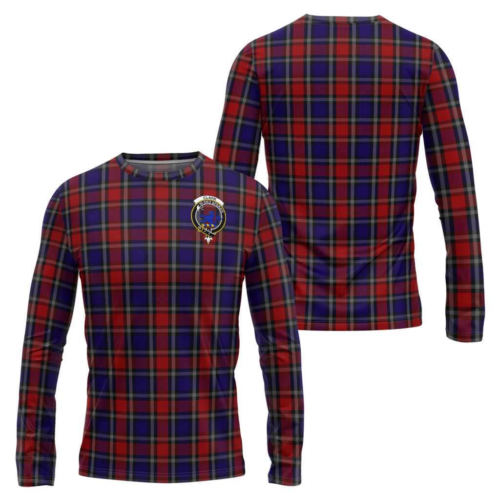 clark-lion-red-tartan-long-sleeve-t-shirt-with-family-crest