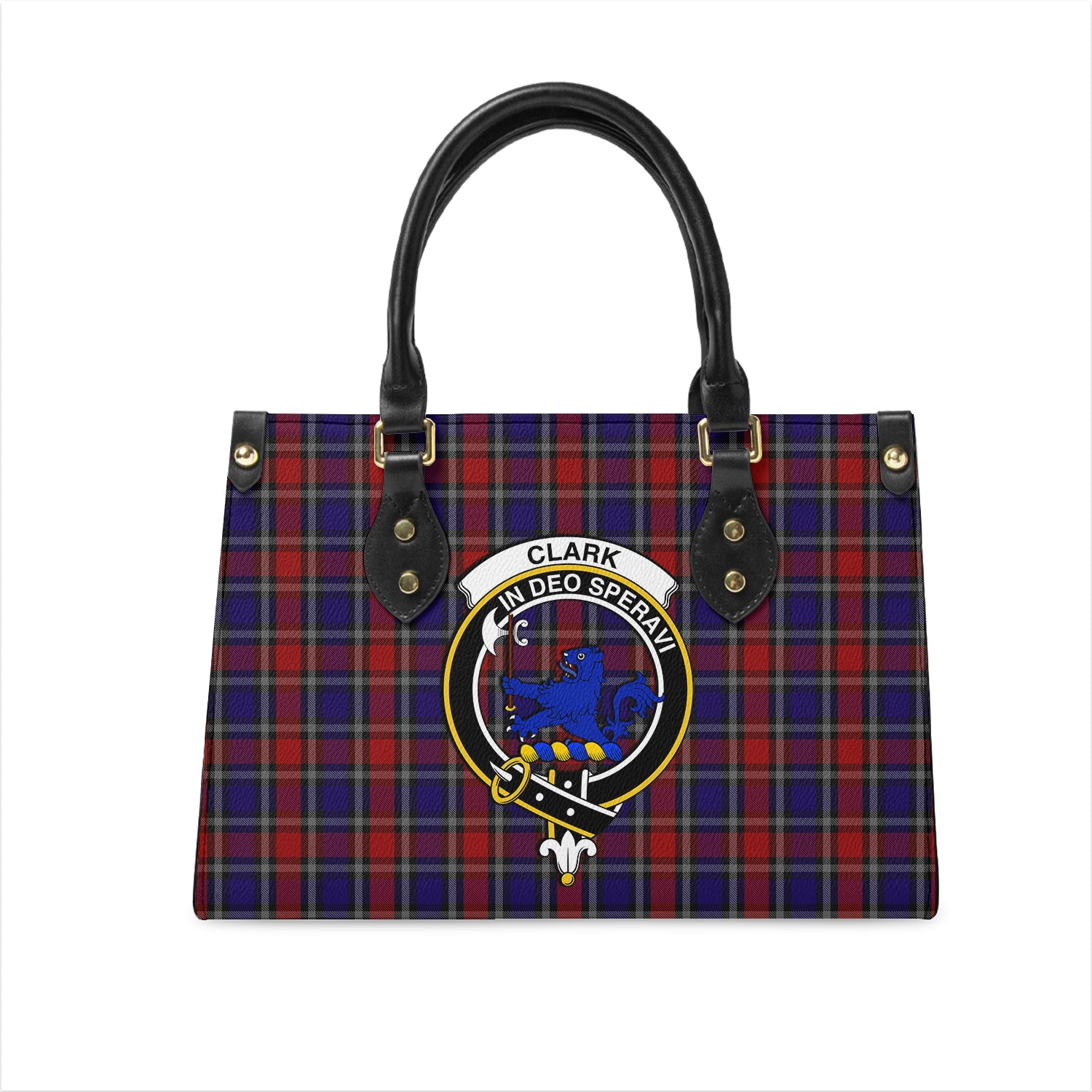 clark-lion-red-tartan-leather-bag-with-family-crest