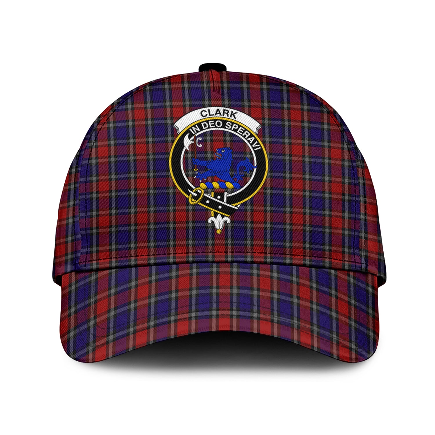 clark-lion-red-tartan-classic-cap-with-family-crest