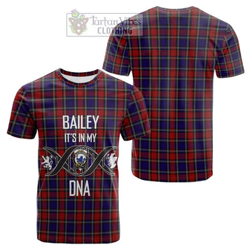 Clark (Lion) Red Tartan Cotton T-shirt with Family Crest DNA In Me Style