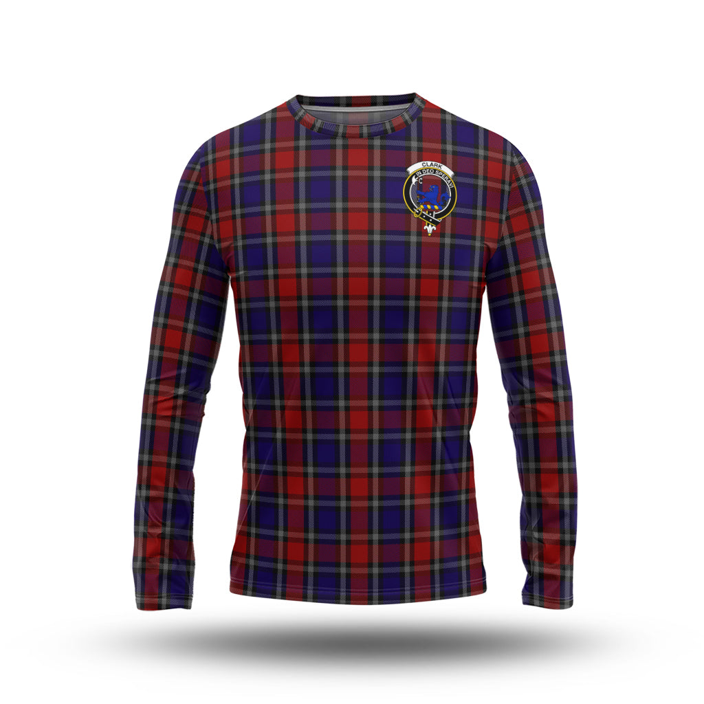 clark-lion-red-tartan-long-sleeve-t-shirt-with-family-crest