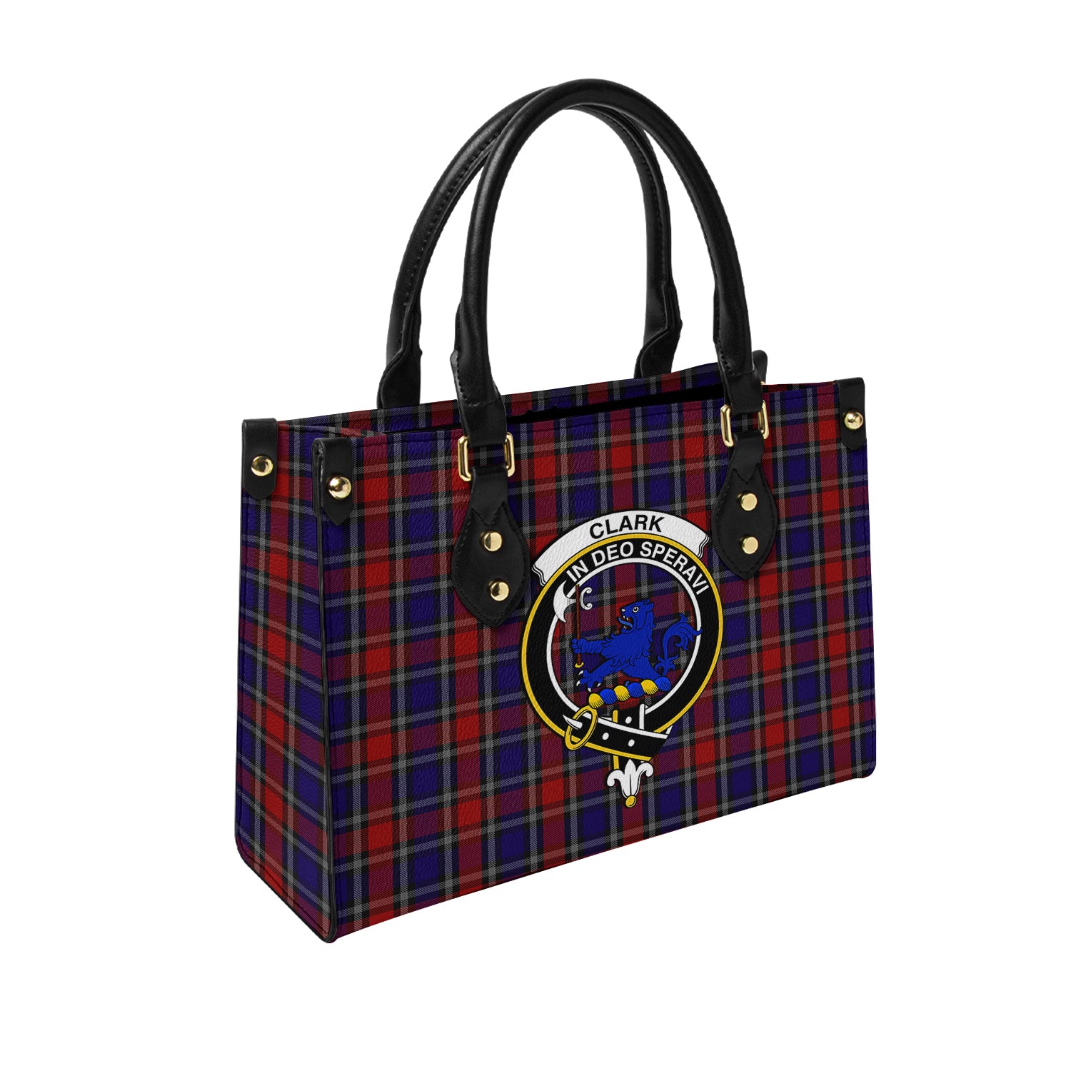 clark-lion-red-tartan-leather-bag-with-family-crest