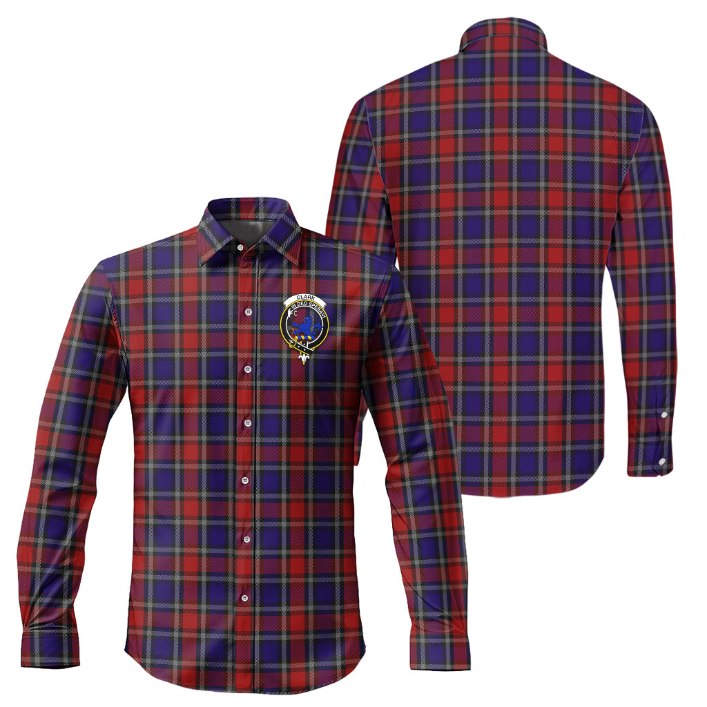 clark-lion-red-tartan-long-sleeve-button-up-shirt-with-family-crest