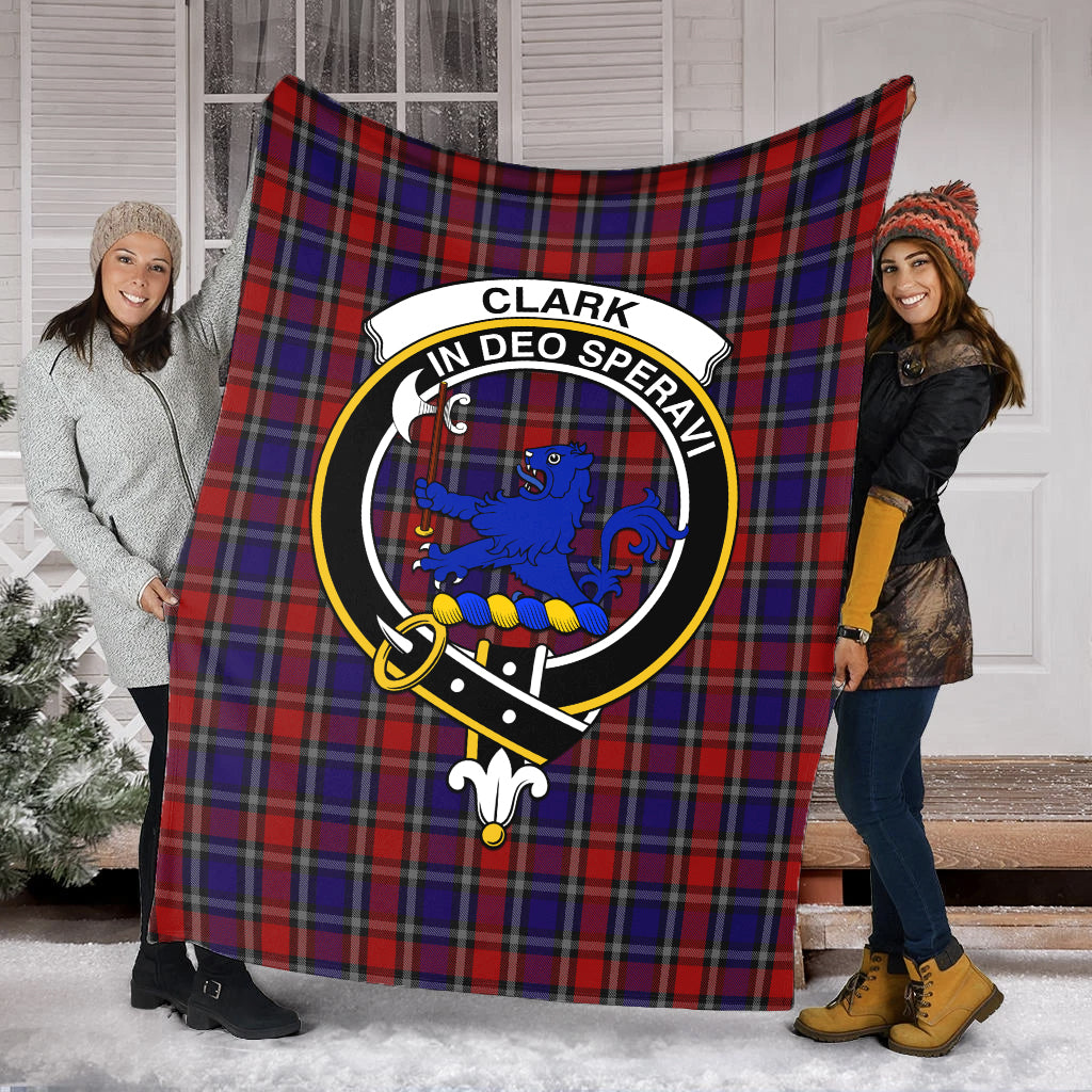 clark-lion-red-tartab-blanket-with-family-crest