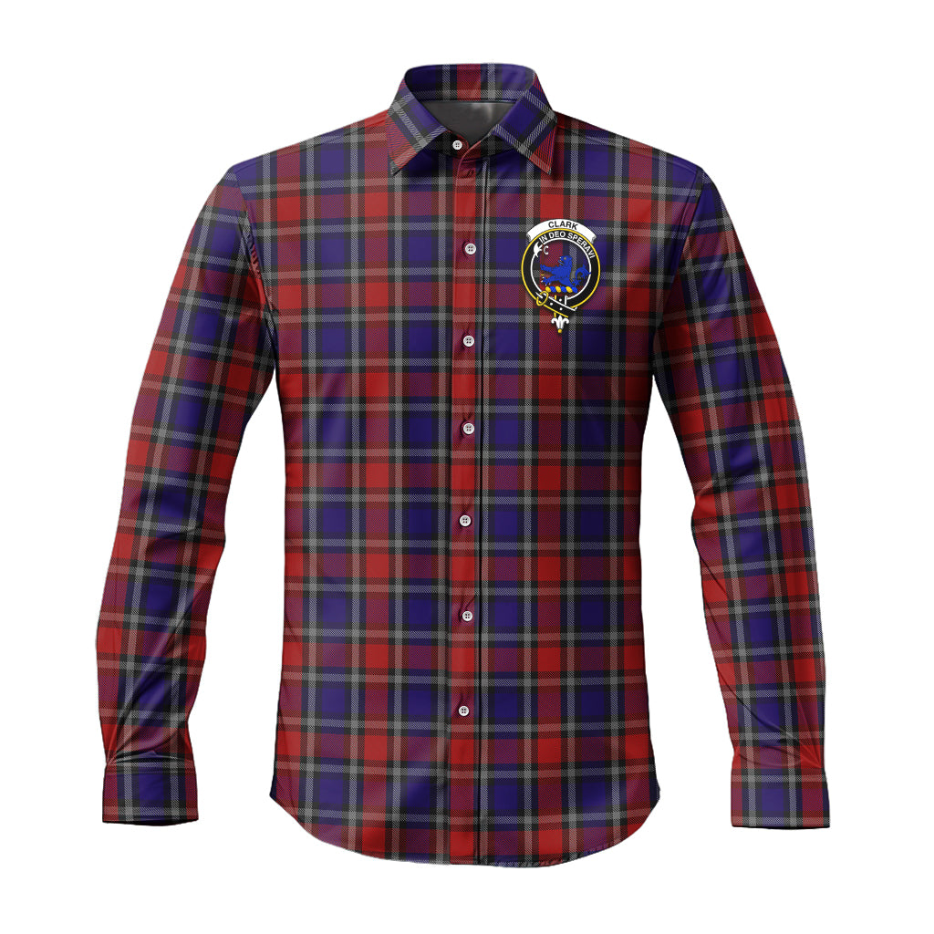 clark-lion-red-tartan-long-sleeve-button-up-shirt-with-family-crest