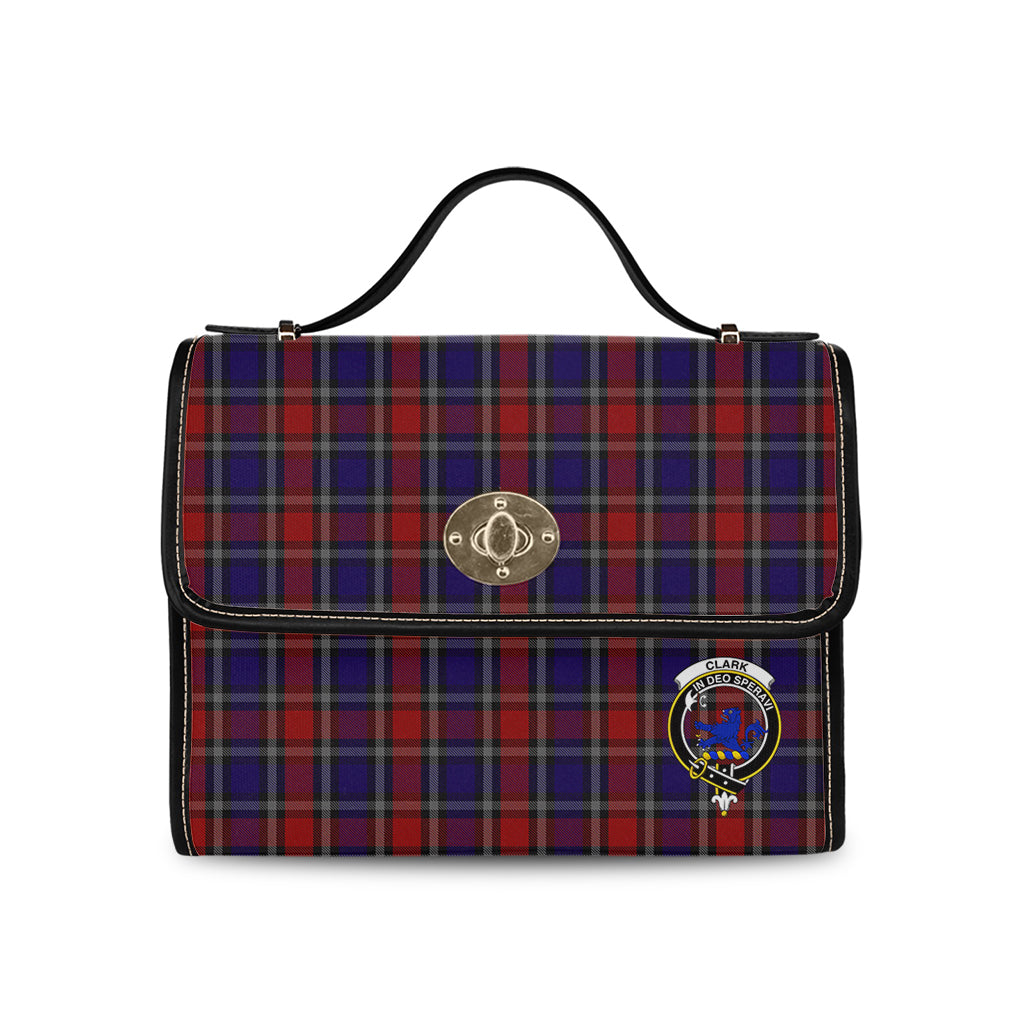 clark-lion-red-tartan-leather-strap-waterproof-canvas-bag-with-family-crest