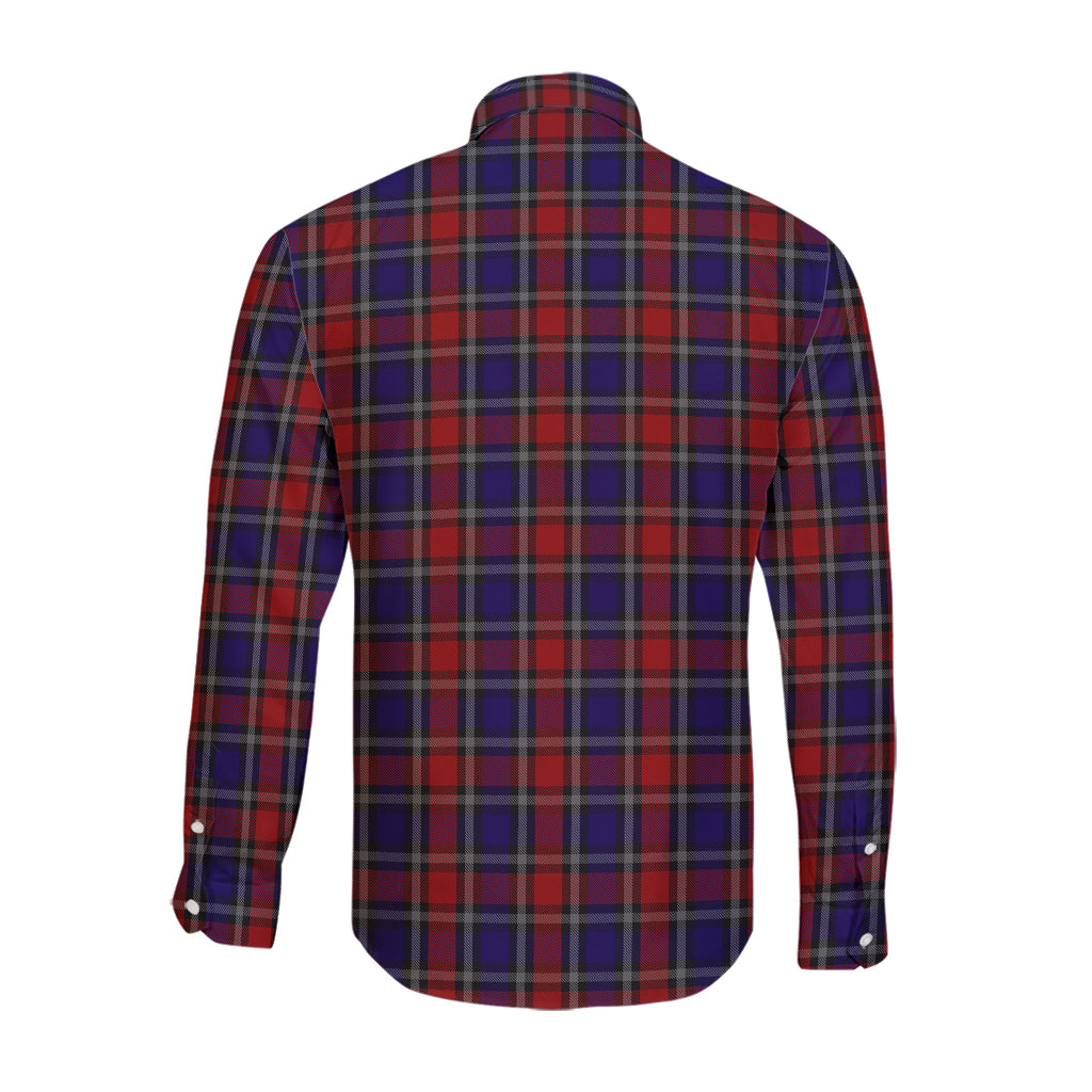 clark-lion-red-tartan-long-sleeve-button-up-shirt-with-family-crest