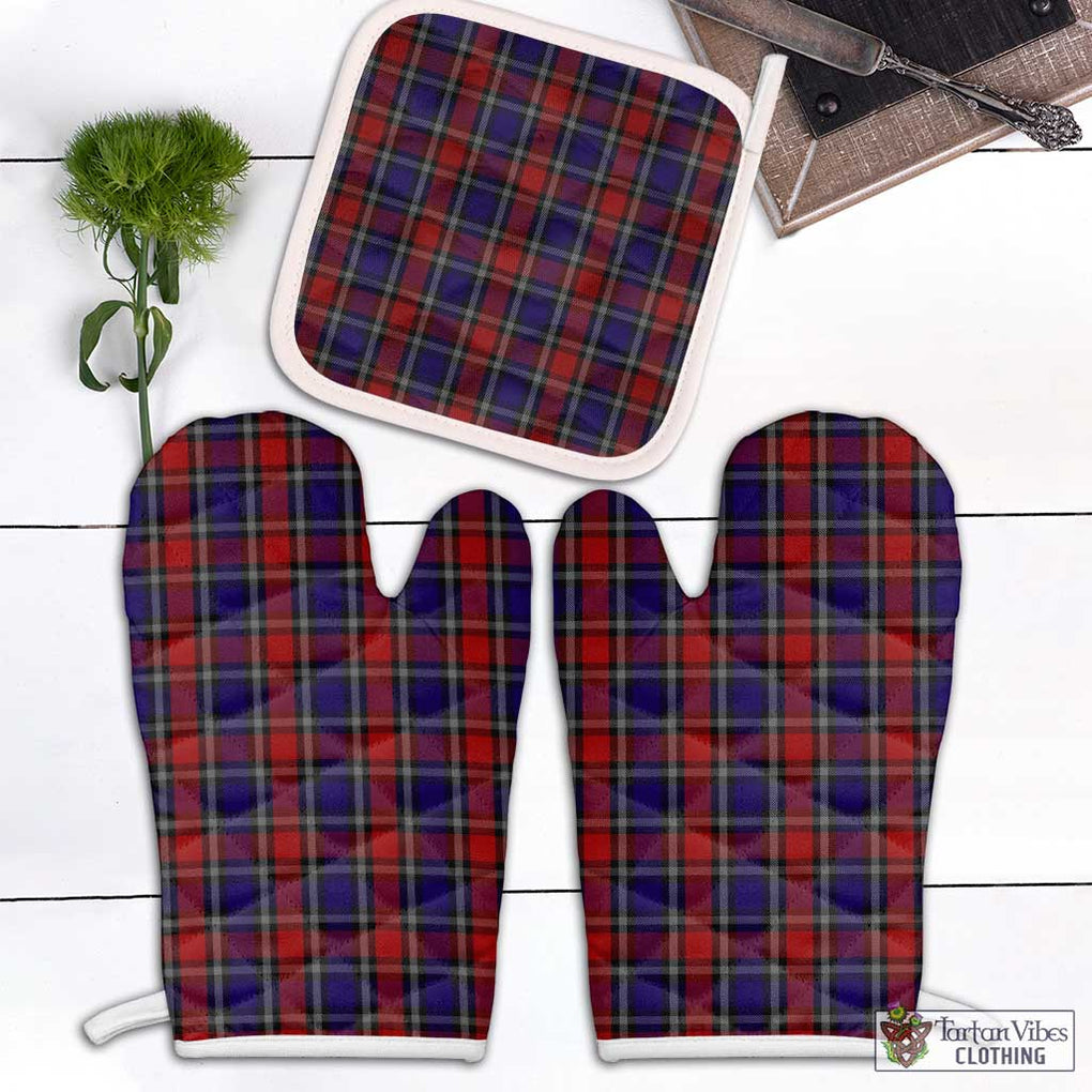 Clark Red Tartan Combo Oven Mitt & Pot-Holder Combo 1 Oven Mitt & 1 Pot-Holder White - Tartan Vibes Clothing