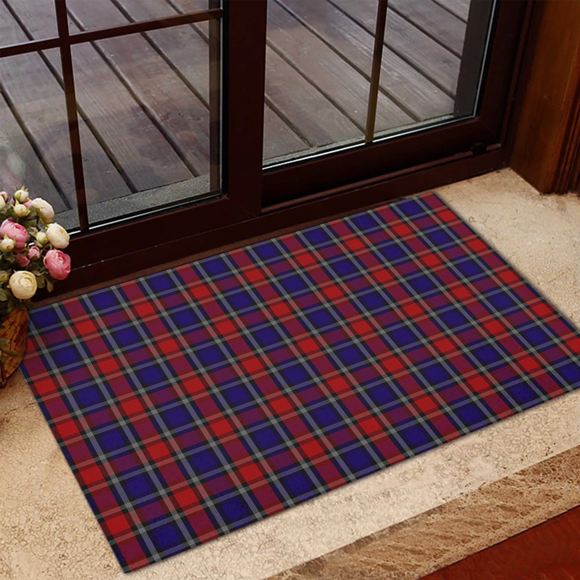 Clark Red Tartan Door Mat - Tartanvibesclothing