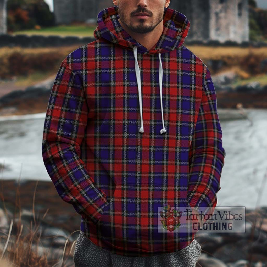 Clark Red Tartan Cotton Hoodie Pullover Hoodie XS - Tartan Vibes Clothing