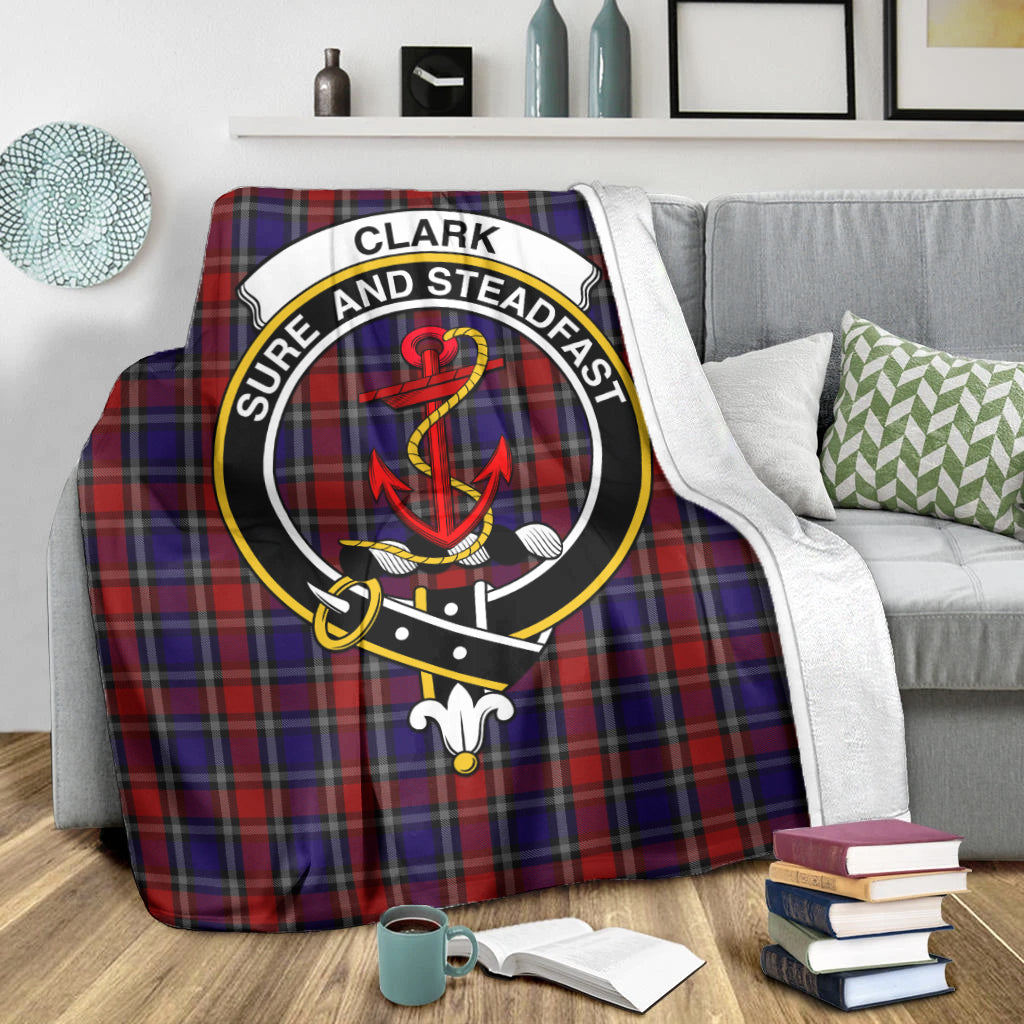 clark-red-tartab-blanket-with-family-crest