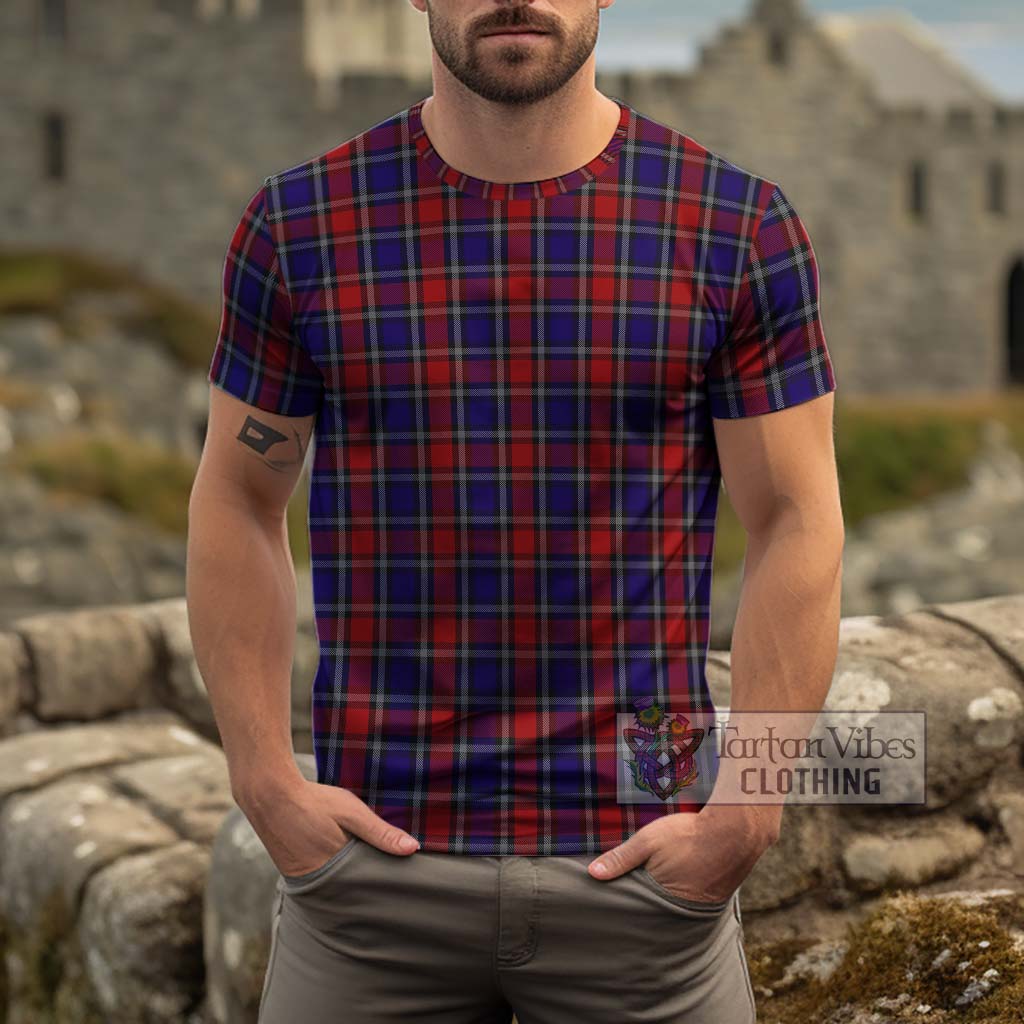 Clark Red Tartan Cotton T-Shirt Men's Shirt - Tartanvibesclothing Shop