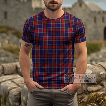 Clark Red Tartan Cotton T-Shirt