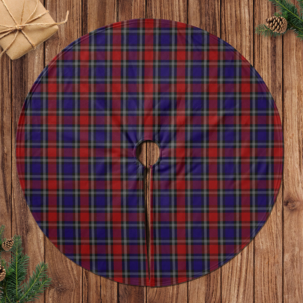 Clark Red Tartan Christmas Tree Skirt - Tartanvibesclothing