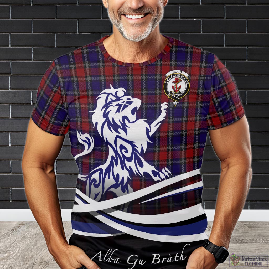 clark-red-tartan-t-shirt-with-alba-gu-brath-regal-lion-emblem