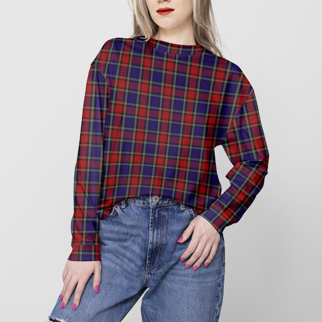 Clark Red Tartan Sweatshirt Unisex - Tartan Vibes Clothing