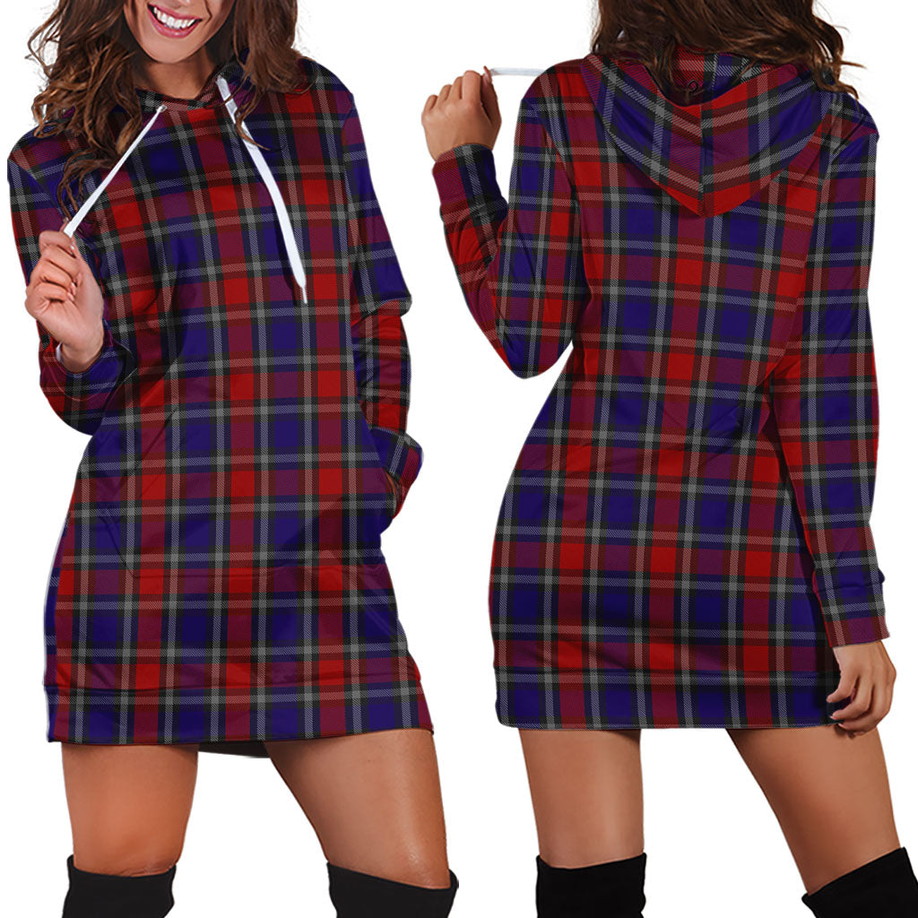 Clark Red Tartan Hoodie Dress - Tartan Vibes Clothing