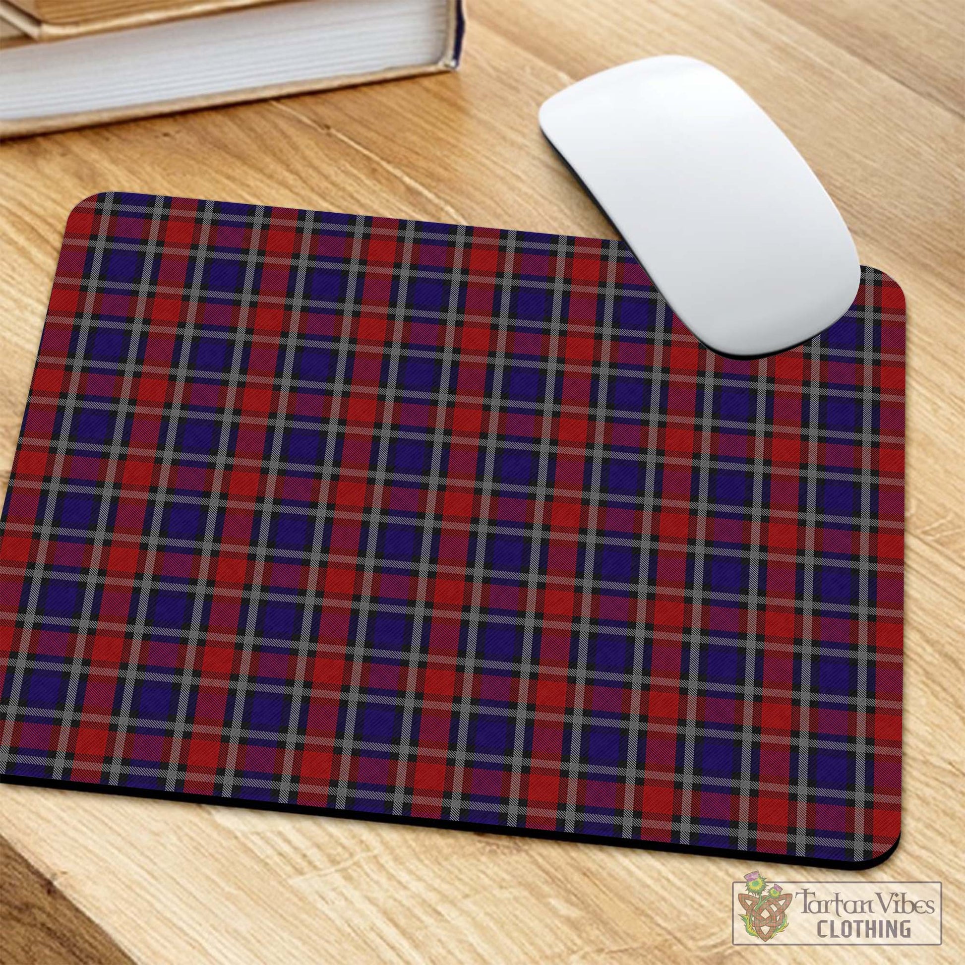 Tartan Vibes Clothing Clark Red Tartan Mouse Pad