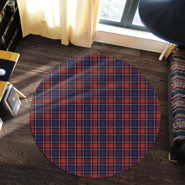 Clark Red Tartan Round Rug