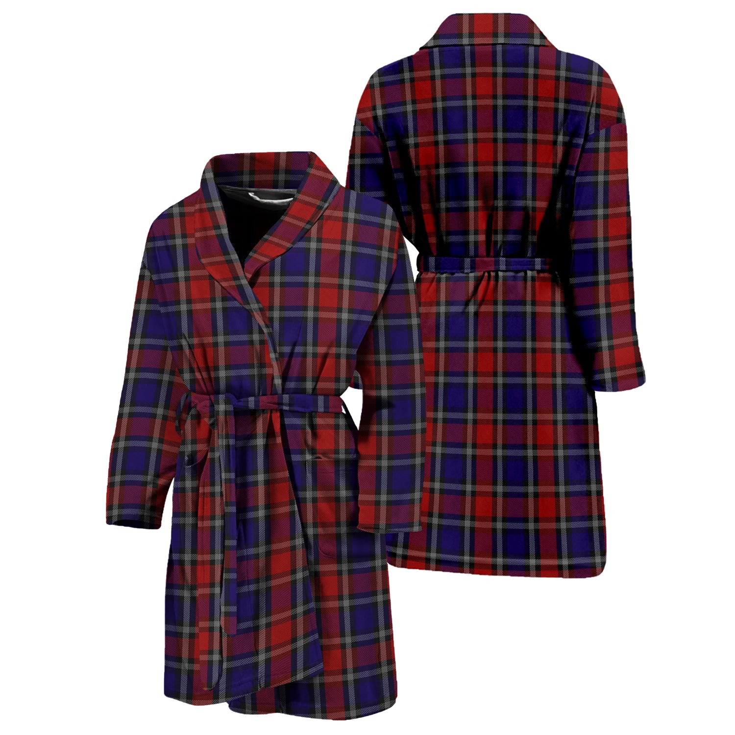 Clark Red Tartan Bathrobe Unisex M - Tartan Vibes Clothing