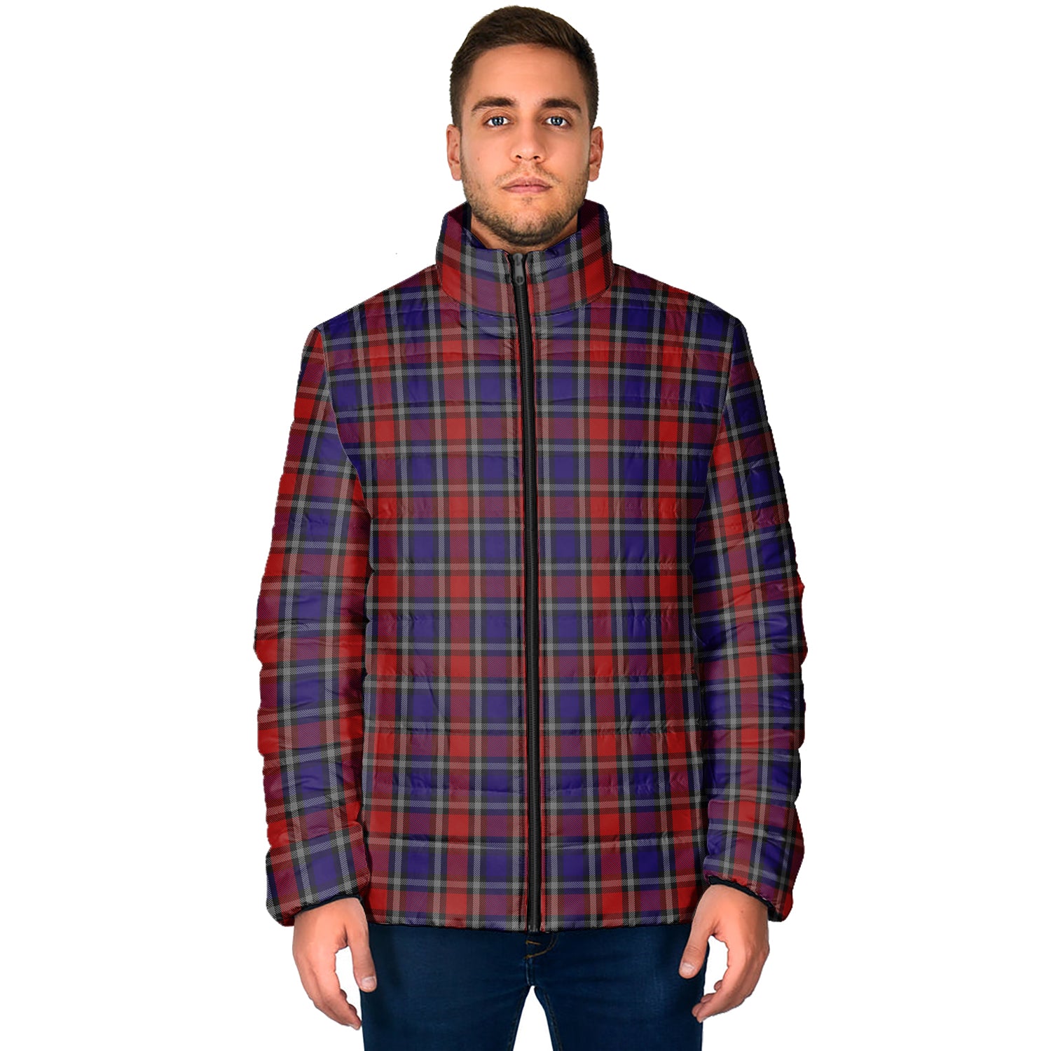 Clark Red Tartan Padded Jacket - Tartan Vibes Clothing