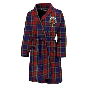 Clark Red Tartan Bathrobe with Family Crest