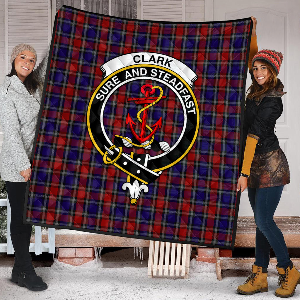 clark-red-tartan-quilt-with-family-crest