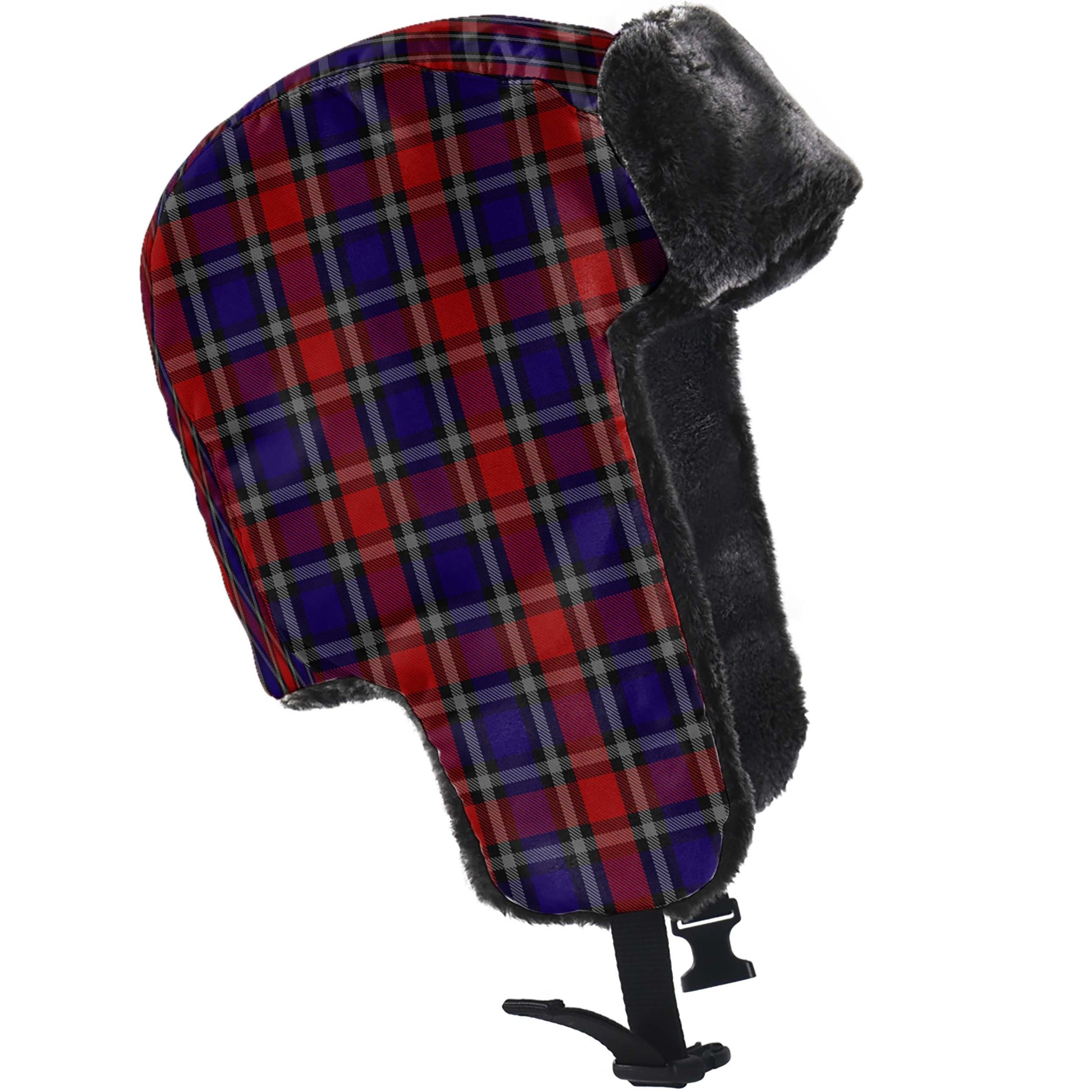 Clark Red Tartan Winter Trapper Hat - Tartanvibesclothing