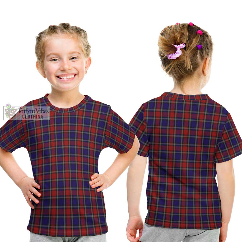 Clark Red Tartan Kid T-Shirt - Tartanvibesclothing Shop