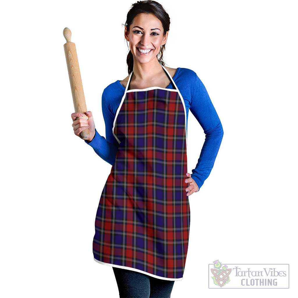 Clark Red Tartan Apron White - Tartan Vibes Clothing