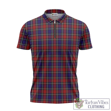 Clark Red Tartan Zipper Polo Shirt