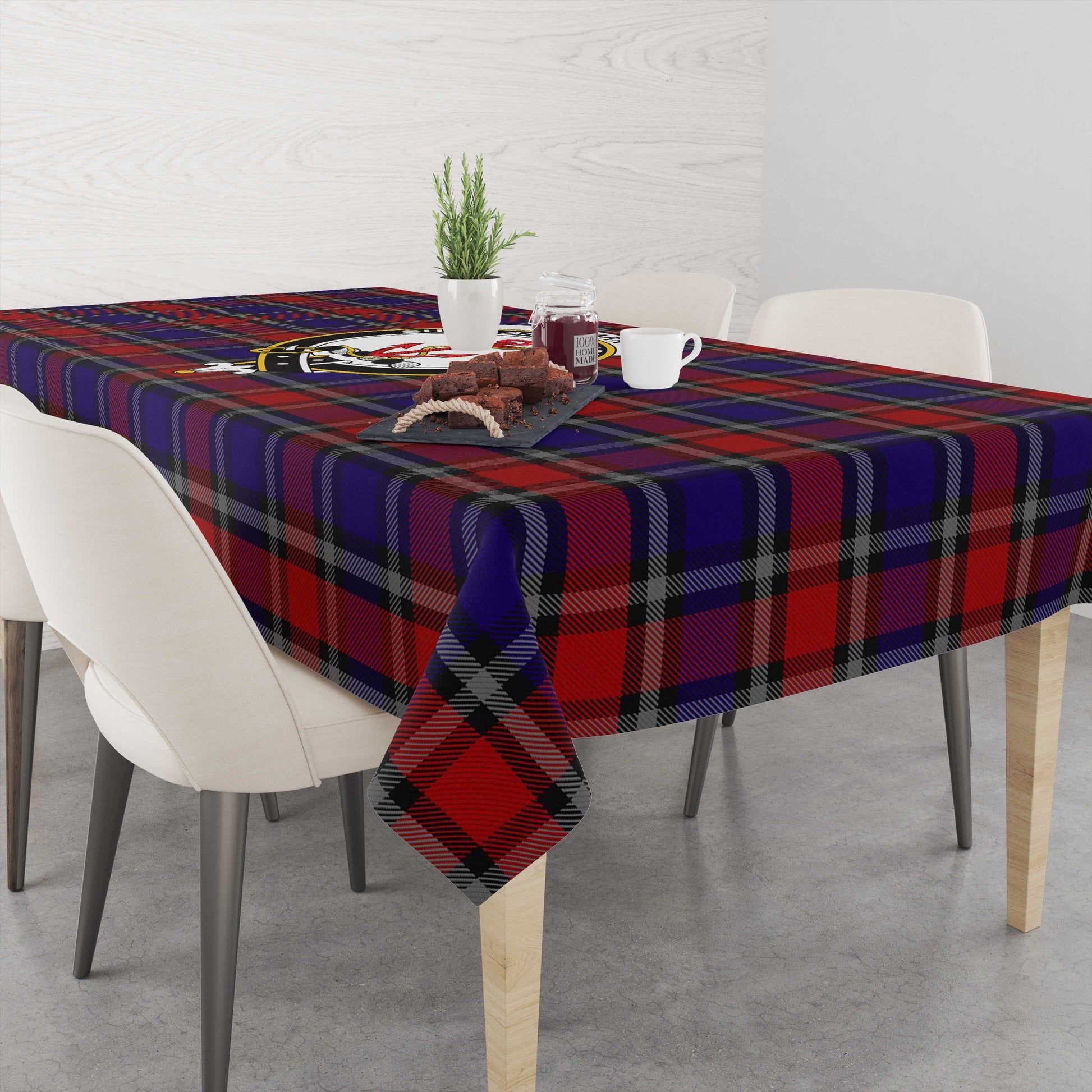 clark-red-tatan-tablecloth-with-family-crest