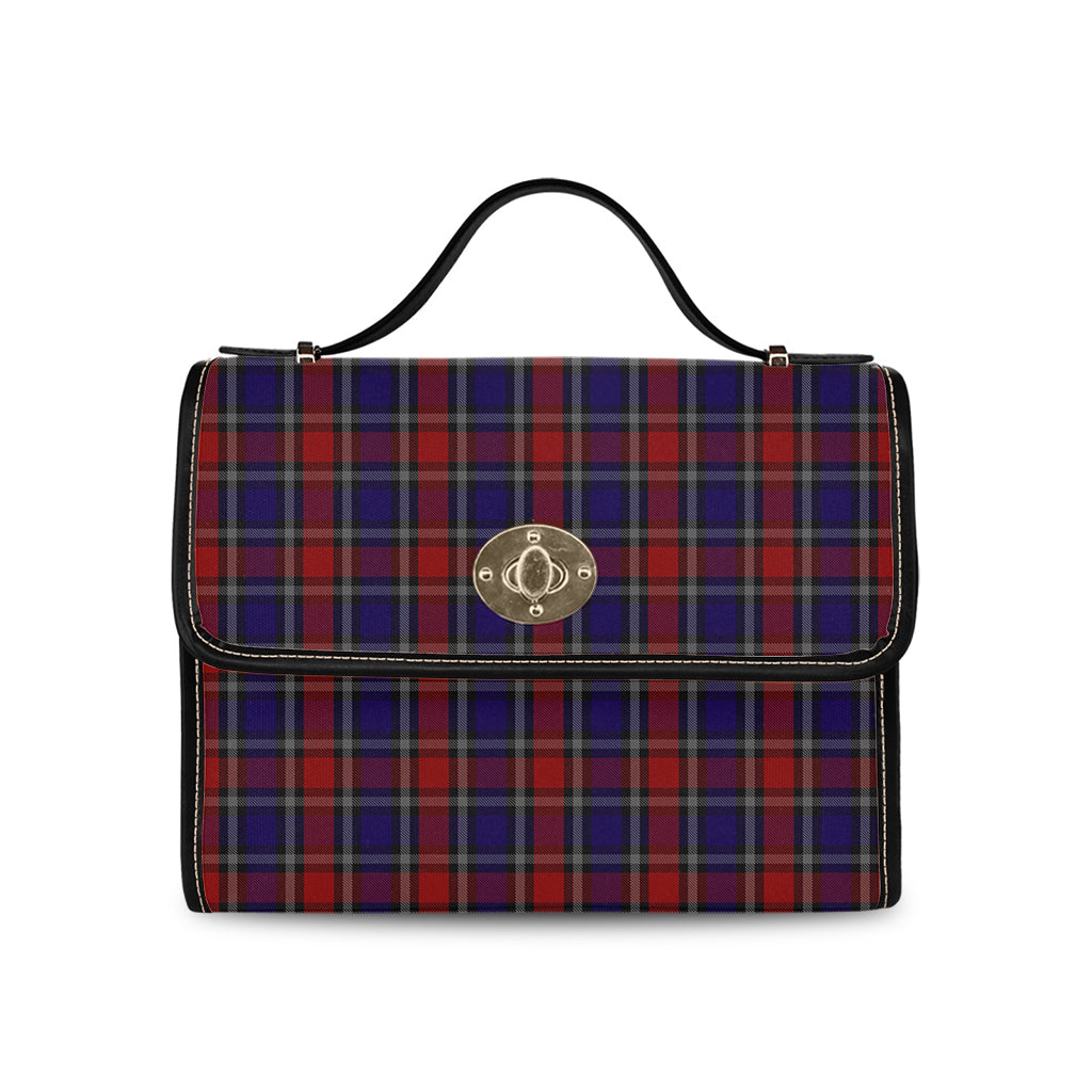 clark-red-tartan-leather-strap-waterproof-canvas-bag