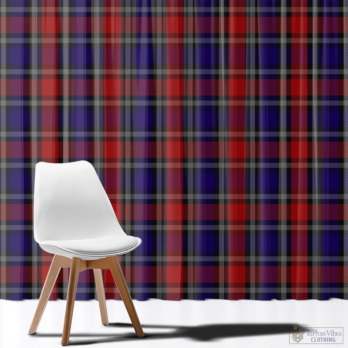 Clark Red Tartan Window Curtain