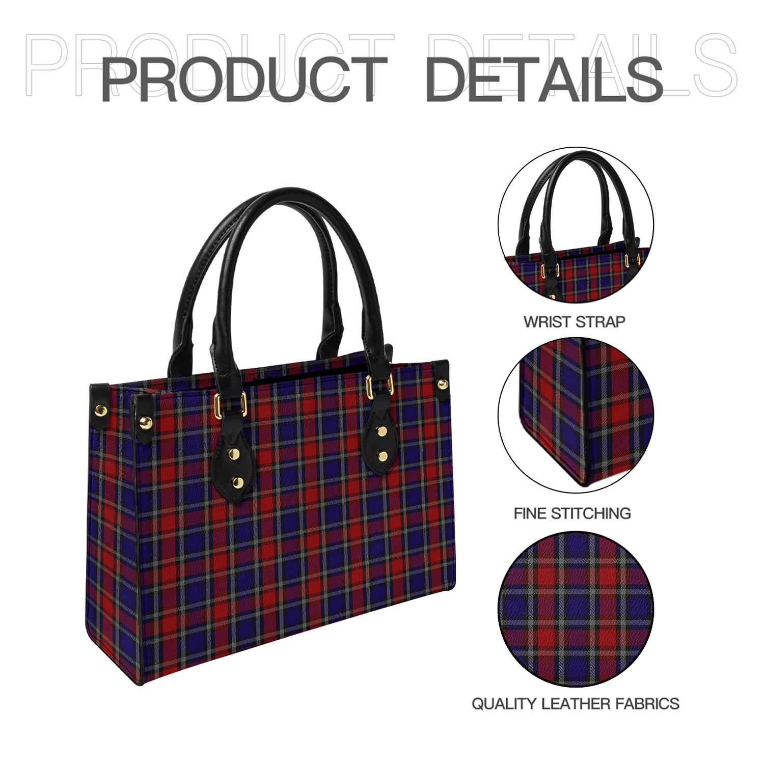 clark-red-tartan-leather-bag