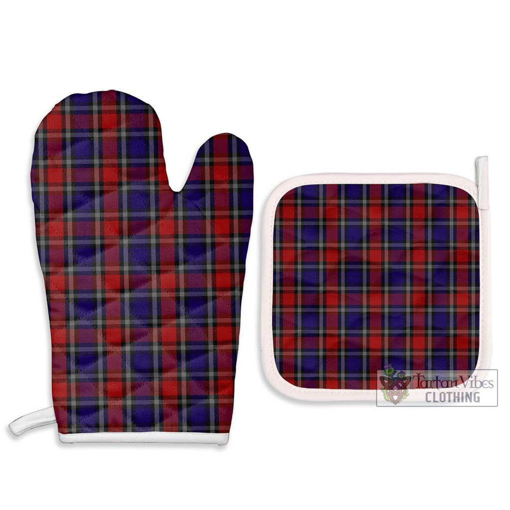 Clark Red Tartan Combo Oven Mitt & Pot-Holder Combo 1 Oven Mitt & 2 Pot-Holder White - Tartan Vibes Clothing