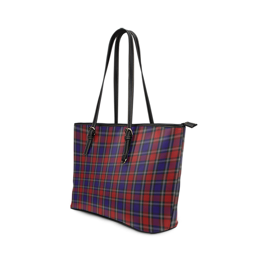 clark-red-tartan-leather-tote-bag