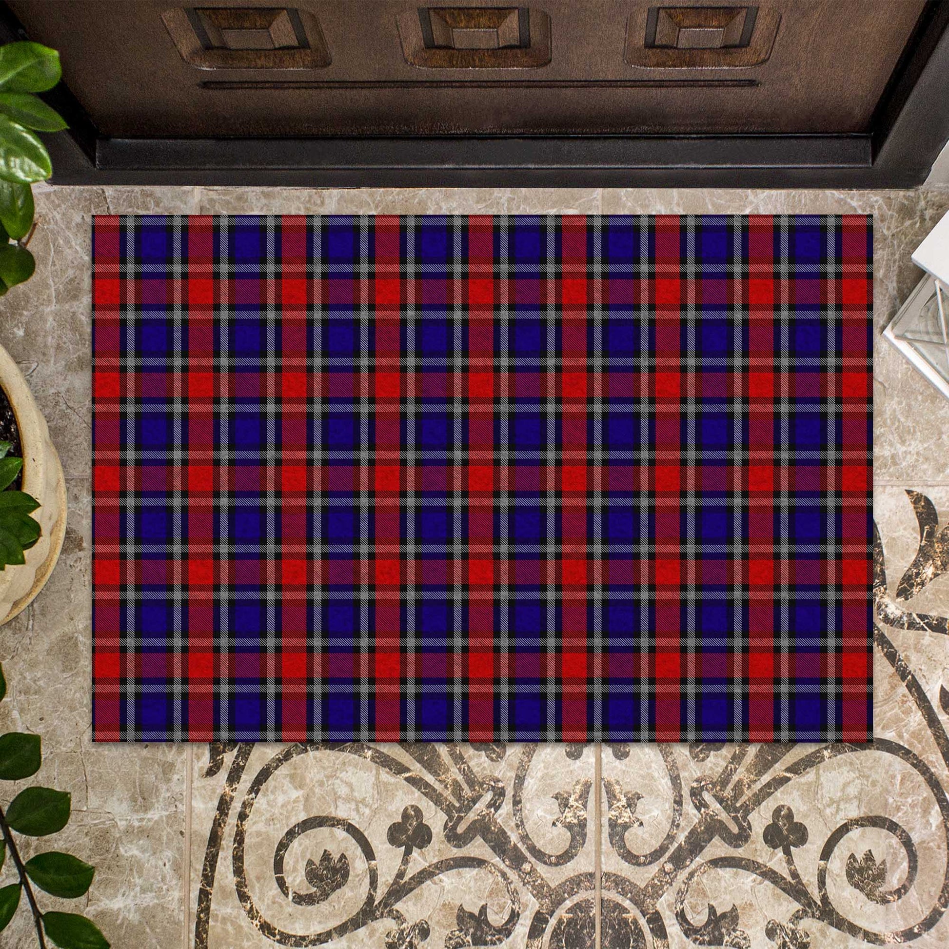 Clark Red Tartan Door Mat - Tartanvibesclothing