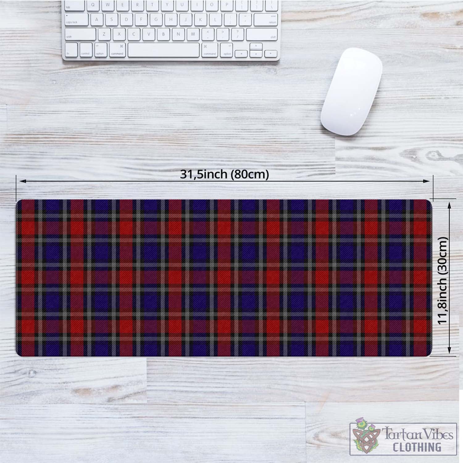 Tartan Vibes Clothing Clark Red Tartan Mouse Pad