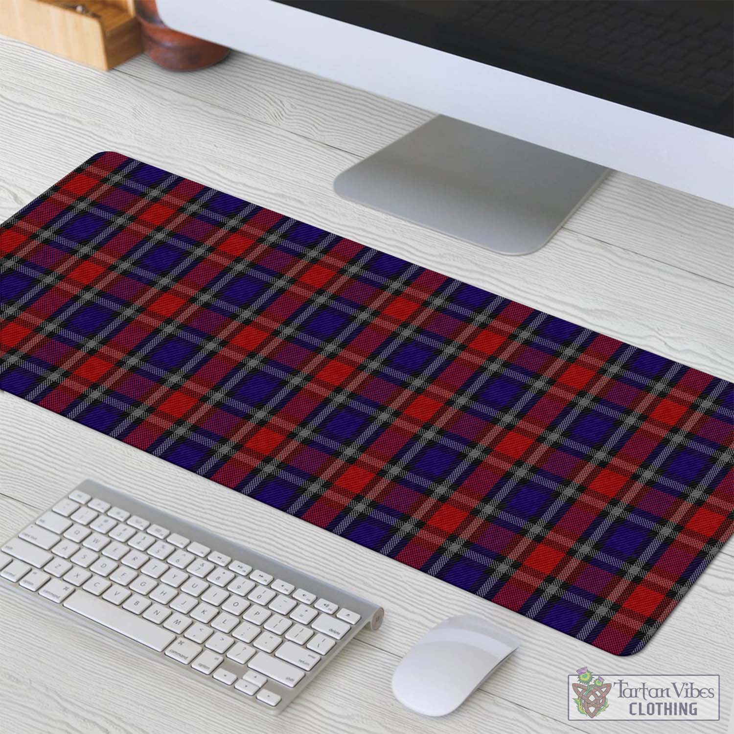 Tartan Vibes Clothing Clark Red Tartan Mouse Pad