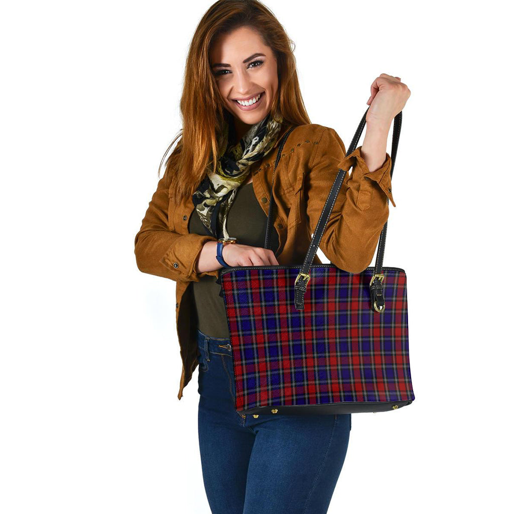 clark-red-tartan-leather-tote-bag